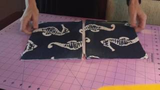 Zipper pouch tutorial  Super easy 5 minutes 5 straight seams [upl. by Rramal197]