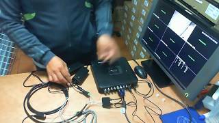 COMO HACER LAS CONEXIONES AL DVR KEYTEK DE 8 CANALES [upl. by Jamey]