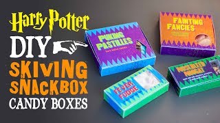 Skiving Snackbox Candy Boxes Harry Potter DIY [upl. by Nonnahsed802]