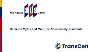 Common Myths and MixUps Accessibility Standards [upl. by Auqinom]