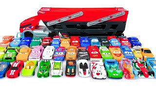 ASMR Satisfying Unboxing Disney Pixar Cars Organizing ASMR Lightning McQueen Cars Review ASMR [upl. by Akkin]