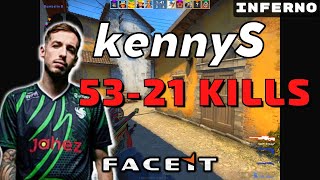 CSGO POV kennyS 5321 Inferno 𝙒𝙞𝙣 1917  Faceit 16032023 [upl. by Wendolyn]