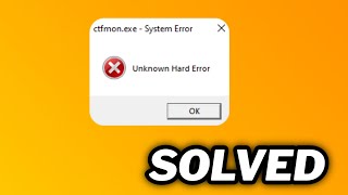 FIXED ctfmonexe system error in windows 1011 [upl. by Uliram]