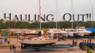 My SAILBOAT almost gets STRUCK BY LIGHTNING after hauling out Hurricane season in Rio Dulce  Ep 7 [upl. by Aivin]