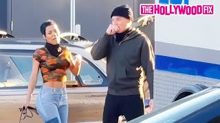 Leonardo DiCaprio Slaps Teyana Taylors Booty On The Set Of BC Project In Sacramento CA [upl. by Adnol]