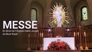 Messe du 5 octobre 2024 en direct de lOratoire SaintJoseph [upl. by Solly]