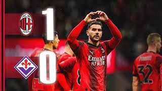 Theo scores Camarda debuts AC Milan 10 Fiorentina  Highlights Serie A [upl. by Kerad]