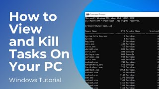 How to View and Kill Running Tasks In Windows 10 [upl. by Salahi]