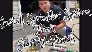 HOW TO Installing sprinkler system from scratch tips and tricks [upl. by Eseeryt921]