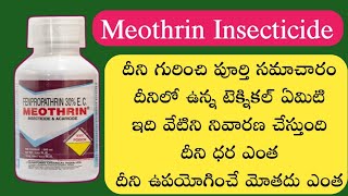 మిరపలో తక్కువ ధరలో ఎఫెక్టీవ్ పని చేసే మందు  Meothrin insecticide uses in telugu  sumitomo Meothrin [upl. by Singband475]