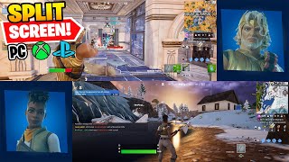 How To SPLIT SCREEN on Fortnite Season 2 [upl. by Iddet]