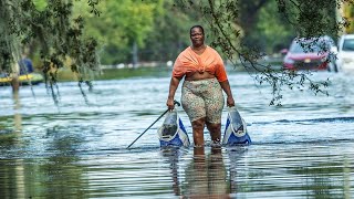 Inland Tampa residents bombarded by Hurricane Milton flooding [upl. by Dyun]