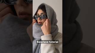 Balaclava tutorial🥶🧣❄️ tutorialbalaclavashoppingclothesaestheticvibesmusicmakeupstyle [upl. by Adekam]