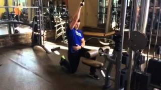 1 arm lat pull down [upl. by Wolgast400]