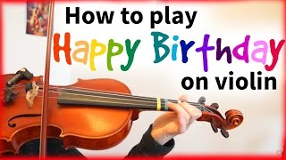 How to Play Happy Birthday on the Viola [upl. by Milburr]