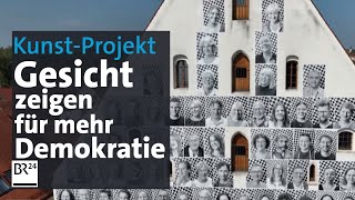 Abensberg Eine KunstAktion für mehr Demokratie und Vielfalt I Abendschau I BR24 [upl. by Ainoek]