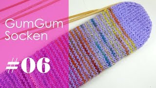 Stricken mit eliZZZa  GumGum Socken mit nachträglicher Ferse  06 [upl. by Daub]