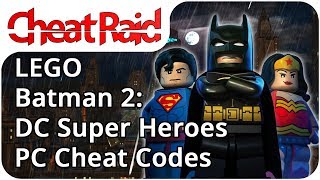 LEGO Batman 2 DC Super Heroes Cheat Codes  PC [upl. by Sucramej]