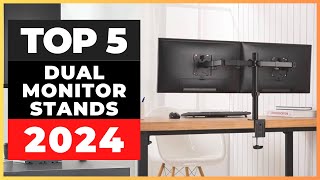 Best Dual Monitor Stands 2024 watch before you buy [upl. by Annalla536]