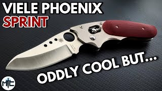 Spyderco Viele Phoenix Red G10 Sprint Run Folding Knife  Overview and Review [upl. by Zsa]