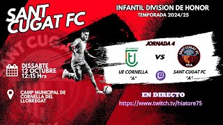 Jornada 4 Divisio DHonor Temporada 2425 Partit Sencer UE Cornellá vs Sant Cugat FC 12 Oct2024 [upl. by Lupita]