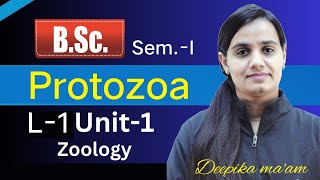 BSc Semester1  L 1 Unit1 SectionA General Characters of Protozoa  Deepika Mam bsc [upl. by Liagibba1]