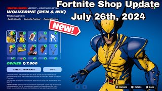 Fortnite Item Shop Review July 26th 2024 Fortnite Chapter 5 New Deadpool amp Wolverine Bundle [upl. by Janice]