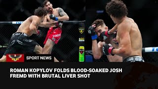 UFC Noche Highlights Roman Kopylov folds bloodied Josh Fremd to extend knockout streak [upl. by Remy]