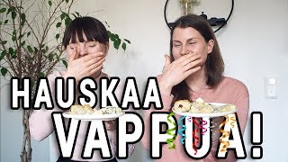 VEGAANIN VAPPU – Herkullinen perunasalaatti ja vegaaniset nakkipiilot 🥳 [upl. by Nhar850]