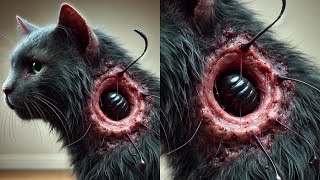 Humongous Botfly Maggot Removed From Tiny Kittens Neck Part 47 [upl. by Roinuj]