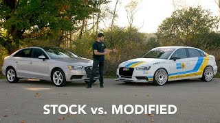 Stock vs Modified Audi A3 [upl. by Laurie830]