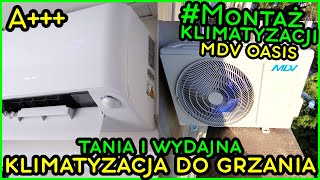 Klimatyzacja idealna do grzania w dobrej cenie ASCOP 53stała wydajność przy 15stC MDV OASIS [upl. by Einimod]