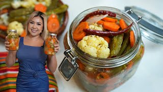 How to Make Traditional Mexican PICKLED JALAPEÑOS amp CARROTS so easy and so delicious ESCABECHE [upl. by Anaya]