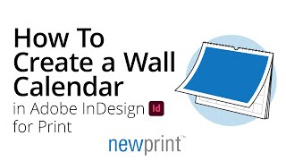 How to Create a Wall Calendar in InDesign for Print [upl. by Eneloj648]