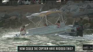 Epic Pontoon Boat Fail at Haulover Inlet Wavy Boats Pontoon Boat Disaster at Haulover Inlet Florida [upl. by Obe461]