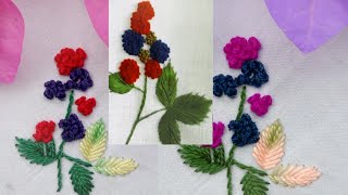 easy flower embroidery designskarhaeCreativeIdeasbySam [upl. by Esyned717]