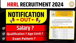 HPCL Notification 2024 Out 🔥 HRRL RECRUITMENT 2024  HPCL Rajasthan Refinery Recruitment 2024 [upl. by Esinev112]