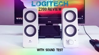 logitech Z200 speakers review amp sound test  Best budget speakers [upl. by Atteiram863]