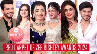 Celebs Present At Zee Rishtey Awards 2024 Full Event Part 2 [upl. by Adaynek]