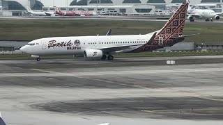 BATIK AIR MALAYSIA TAKE OFF FROM KUALA LUMPUR INTERNATIONAL AIRPORT [upl. by Ahsaek373]