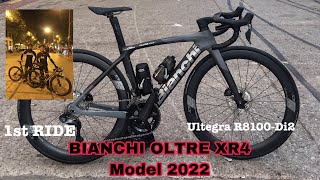 BIANCHI Oltre XR4  Ultegra Di2 FIRST RIDE  SHIMANO ULTEGRA R8100  KA MAMAW VLOG [upl. by Stagg]