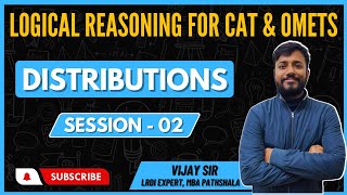 Logical Reasoning  Distributions Moderate Session 02  MBA Pathshala  Vijay Sir  CAT LRDI [upl. by Henriques537]