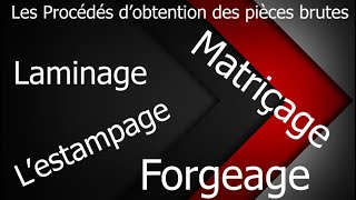 Le forgeage Forge libre  Lestampage  Matriçage  Laminage  Extrusion [upl. by Akalam174]