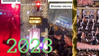 Silvesternacht 2023 auf Wiener Straßen vs Silvester bei uns zu Hause [upl. by Eradis]