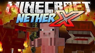 Minecraft  NETHER X Can you survive in the BRAND NEW Nether  Mod Showcase [upl. by Doig421]