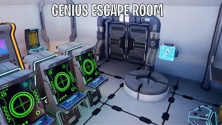 GENIUS ESCAPE ROOM All Levels Fortnite [upl. by Haida]