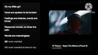 ki theory enjoy the silence karaoke version [upl. by Xineohp]