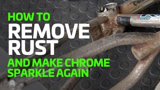 HOW TO Remove rust from your old BMX and make the chrome sparkle [upl. by Isied676]