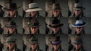 Red Dead Redemption 2  39 Stolen Hats  11 Found Hats  30 Crafted Hats  25 Owned Hats  RDR2 [upl. by Truelove]