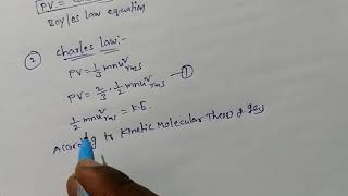 Deduction of gas laws from kinetic gas equation [upl. by Nnairek]